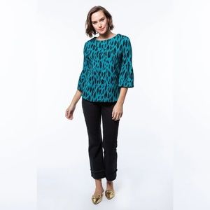 Tyler Boe Lisa Jacquard 3/4 Sleeve Top XS
